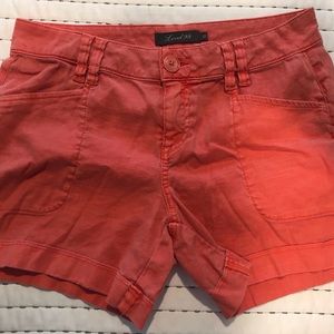 Designer Level 99 coral colored shorts-Size 27 - 4